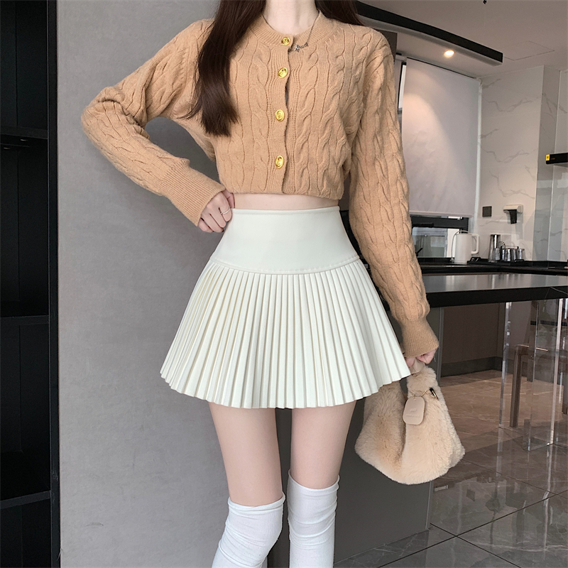 Sexy A-line short skirt Korean style high waist skirt