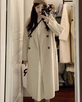 Korean style coat woolen coat for women