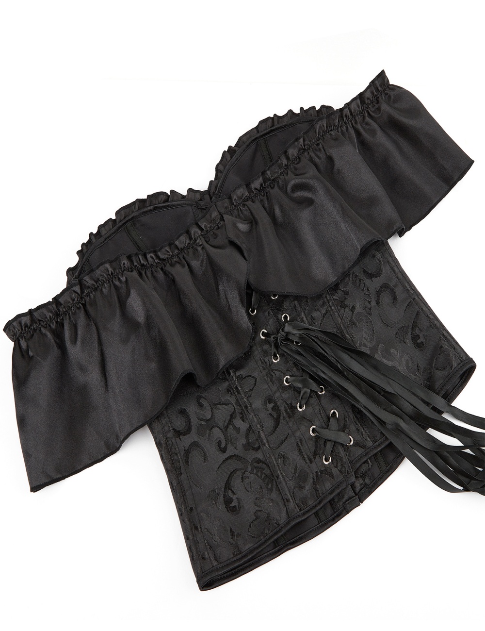 Retro court style corset wrapped chest European style tops