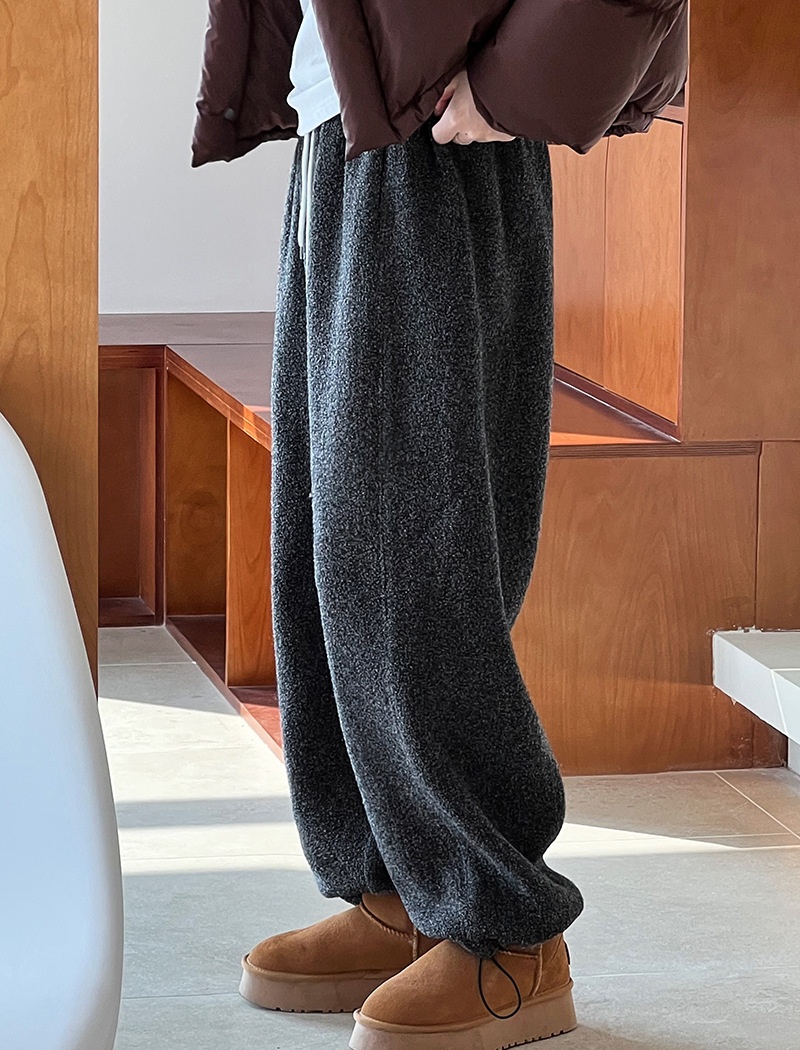 Autumn and winter sweatpants woolen casual pants