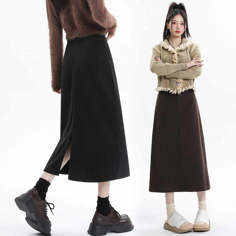 Autumn and winter one step skirt long skirt for women