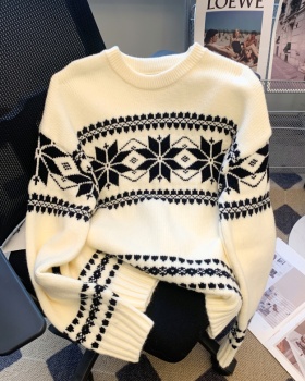 Christmas knitted tops slim autumn and winter sweater for women