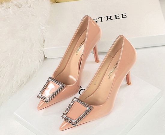 Rhinestone shoes pointed high-heeled shoes for women