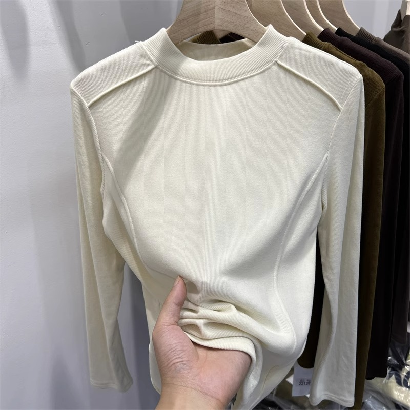 Plush thin tops Korean style T-shirt for women