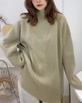 Knitted loose all-match tops Korean style thick sweater