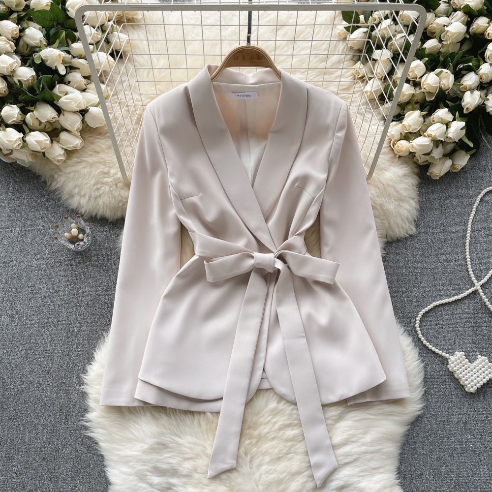 Light luxury bandage business suit temperament coat