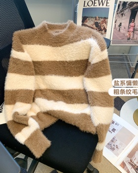 Loose small fellow tops knitted sweater for women