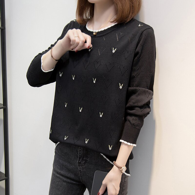Autumn and winter bottoming shirt knitted tops for women