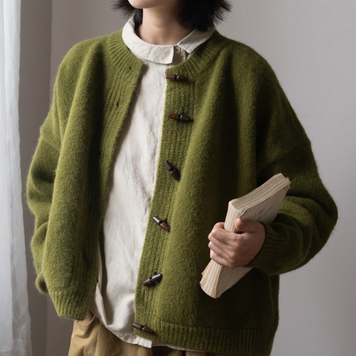 Korean style autumn and winter coat knitted sweater