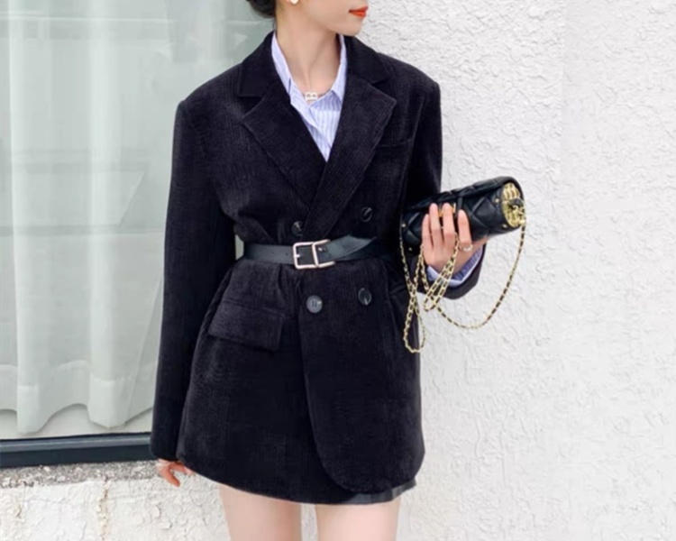 Autumn temperament business suit retro coat for women