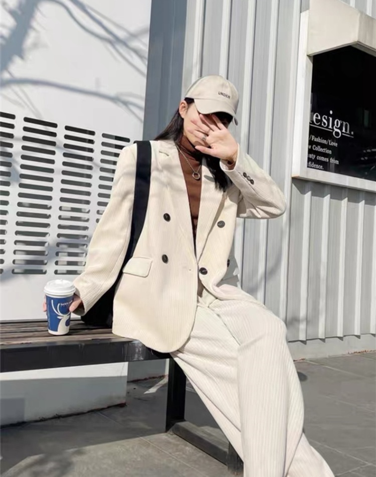 Autumn temperament business suit retro coat for women