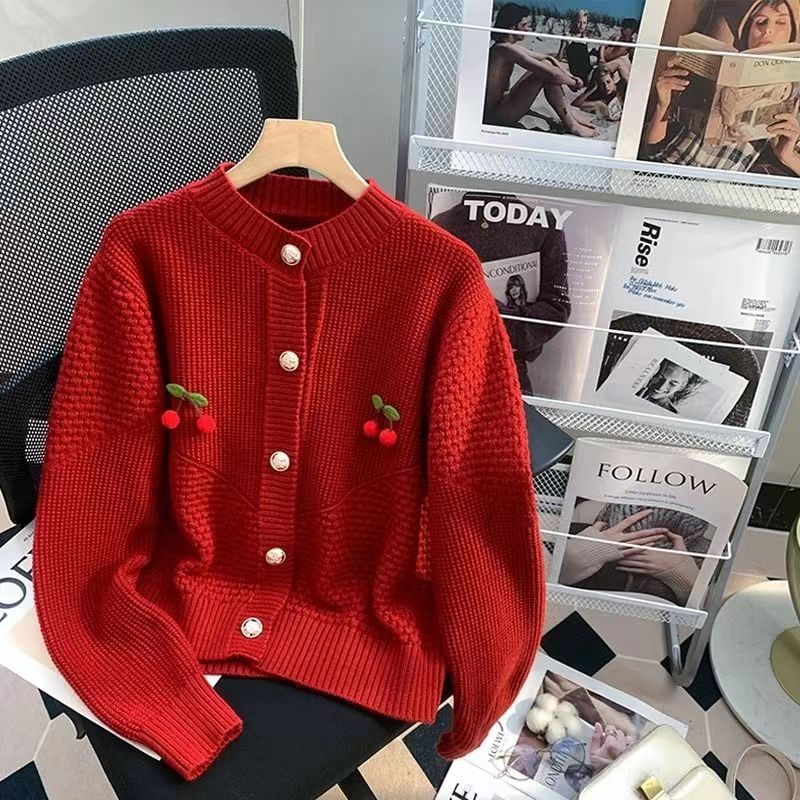 Spring Western style sweater knitted coat for women