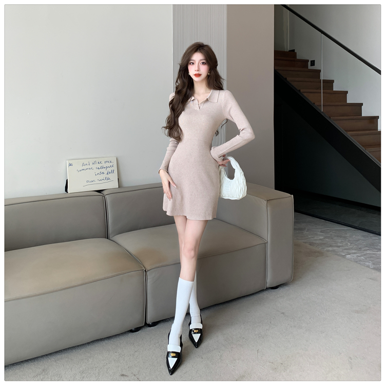 Casual dress autumn and winter T-back for women
