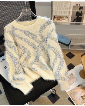 Mohair tops autumn and winter sweater for women