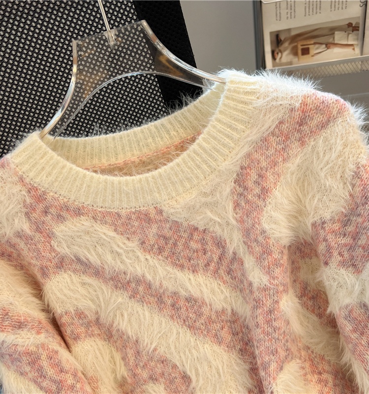 Mohair tops autumn and winter sweater for women