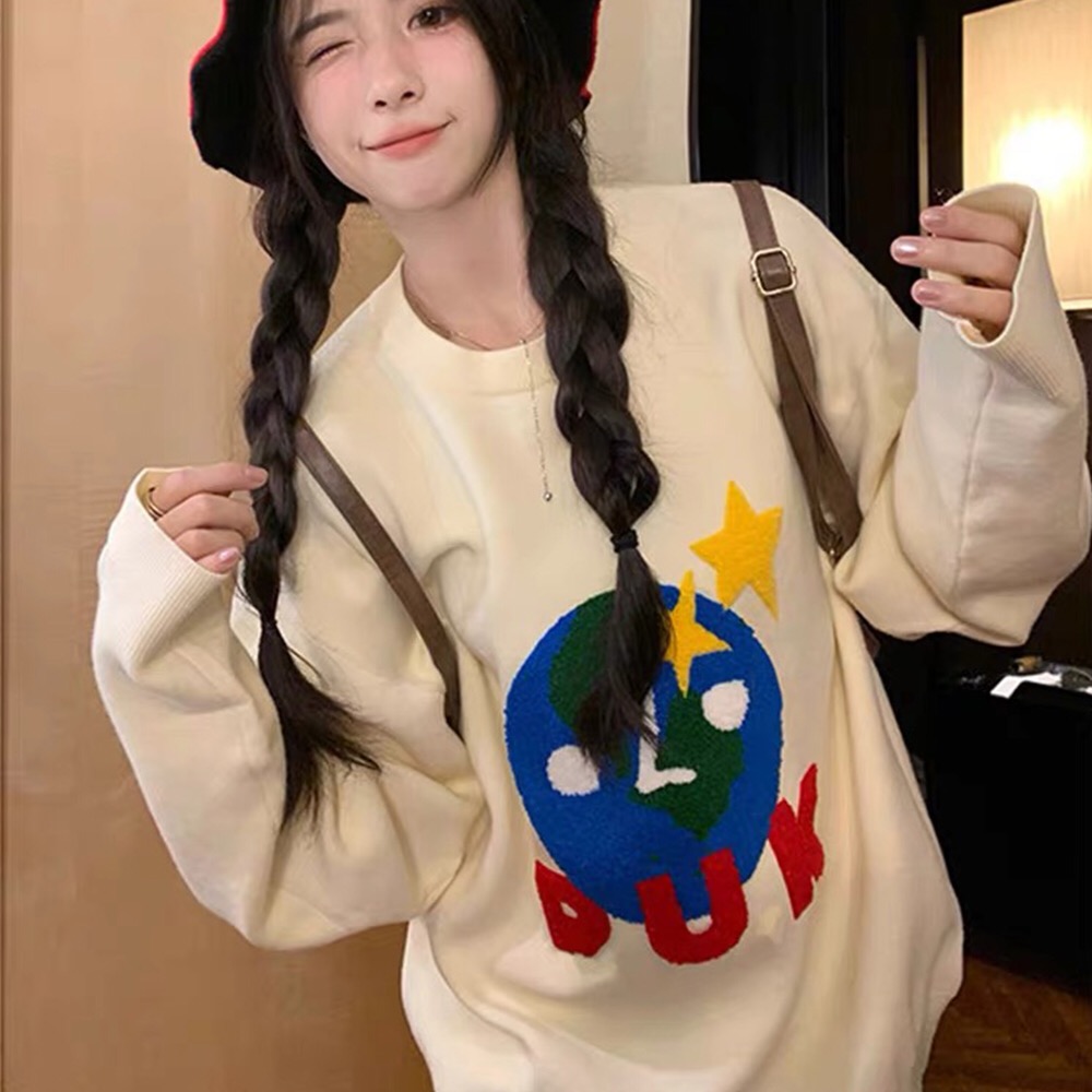 Show young retro towel childlike knitted tops for women