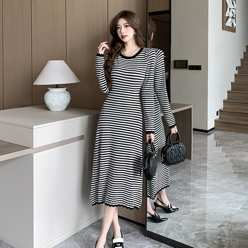 Bottoming knitted long dress Casual dress for women
