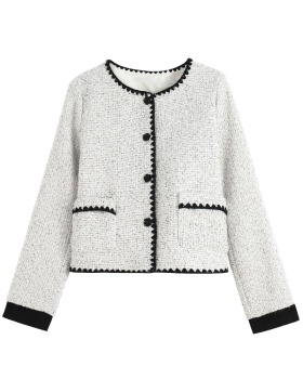 Ladies France style small fellow short coat for women