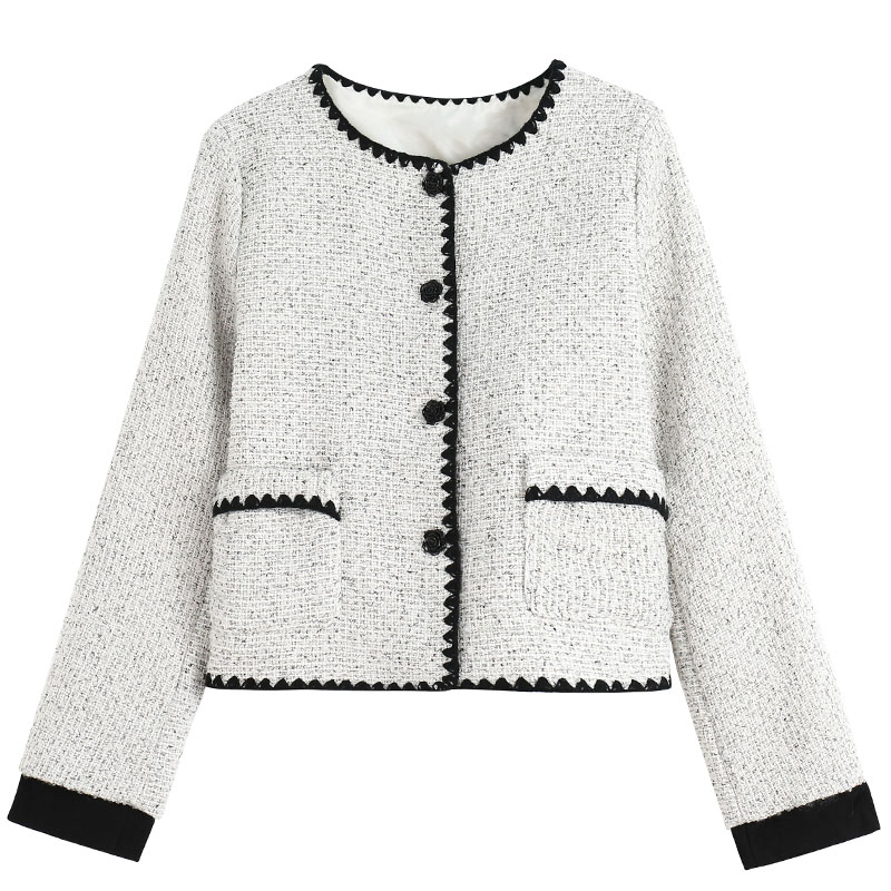 Ladies France style small fellow short coat for women
