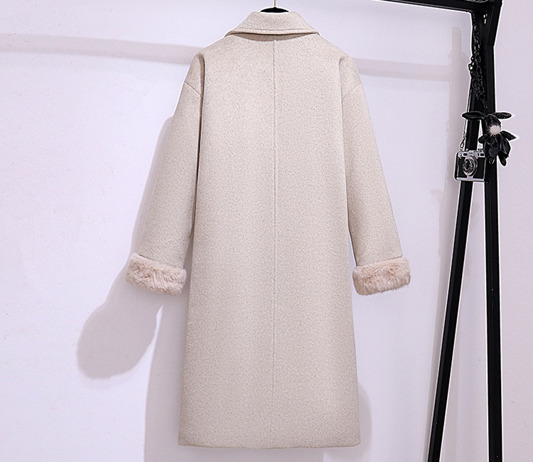 Winter Korean style overcoat plus cotton woolen coat