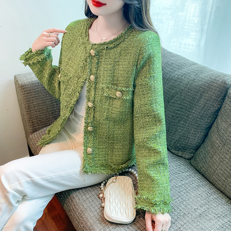 Autumn and winter wool tops temperament chanelstyle coat