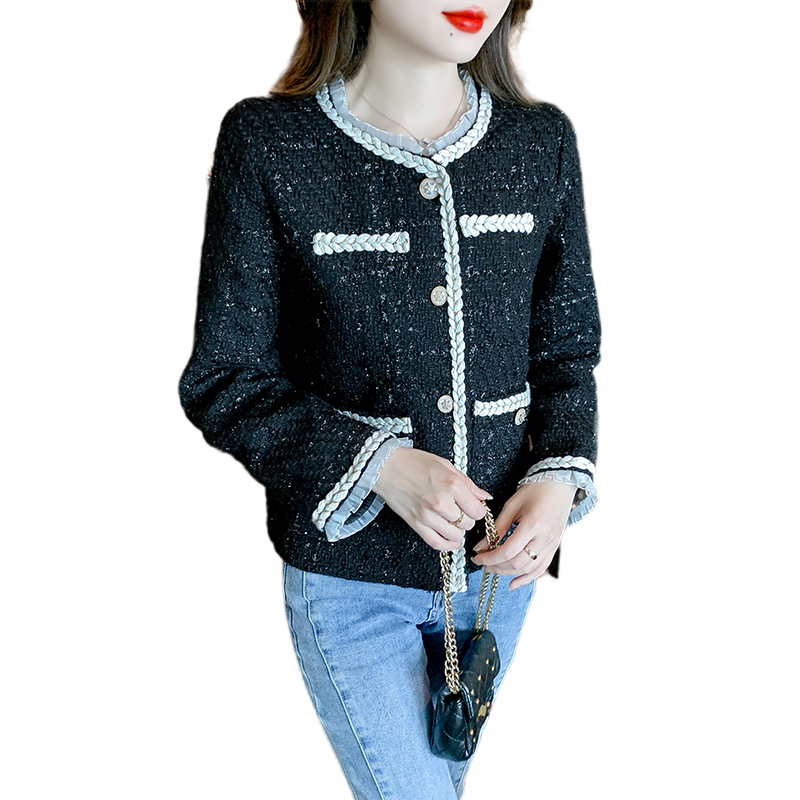 Short lace tops autumn and winter coat for women
