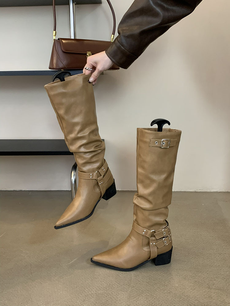 Autumn and winter boots pointed women's boots for women
