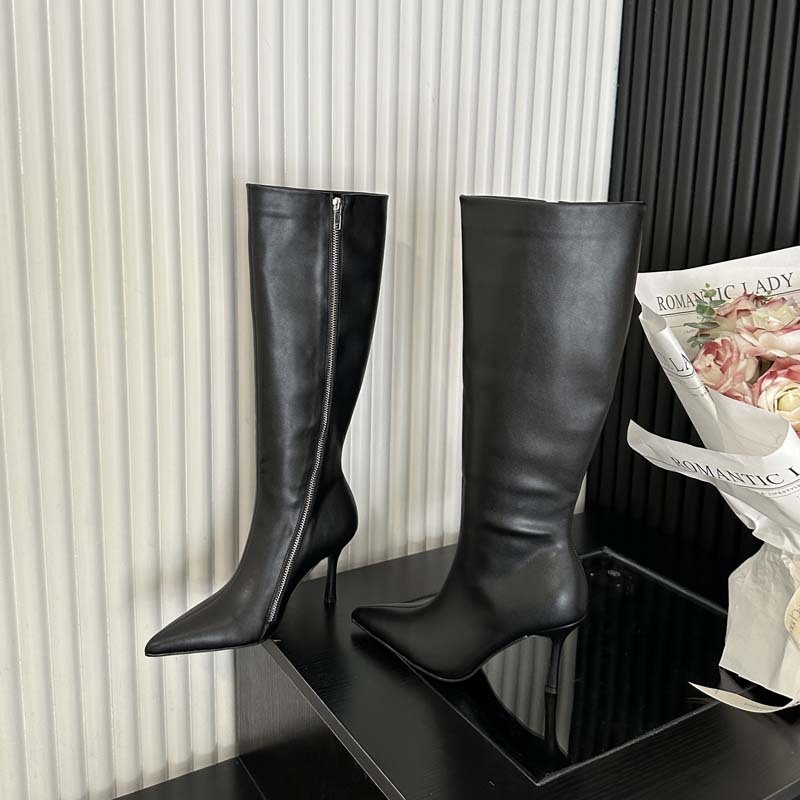 Pointed fashion high-heeled shoes not exceed knee thigh boots