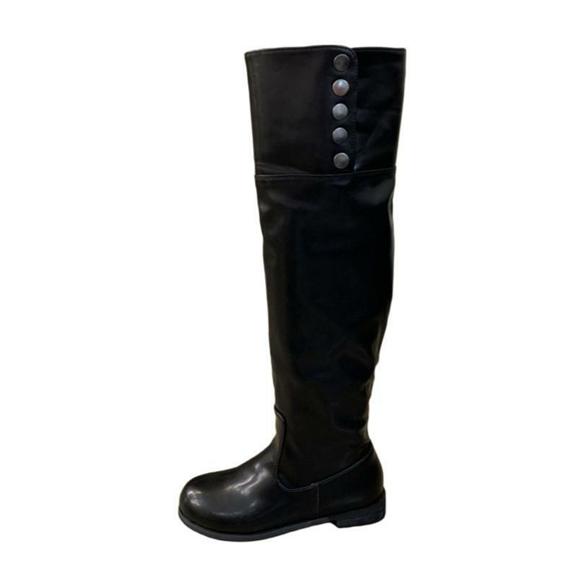 Hasp women's boots low thigh boots for women