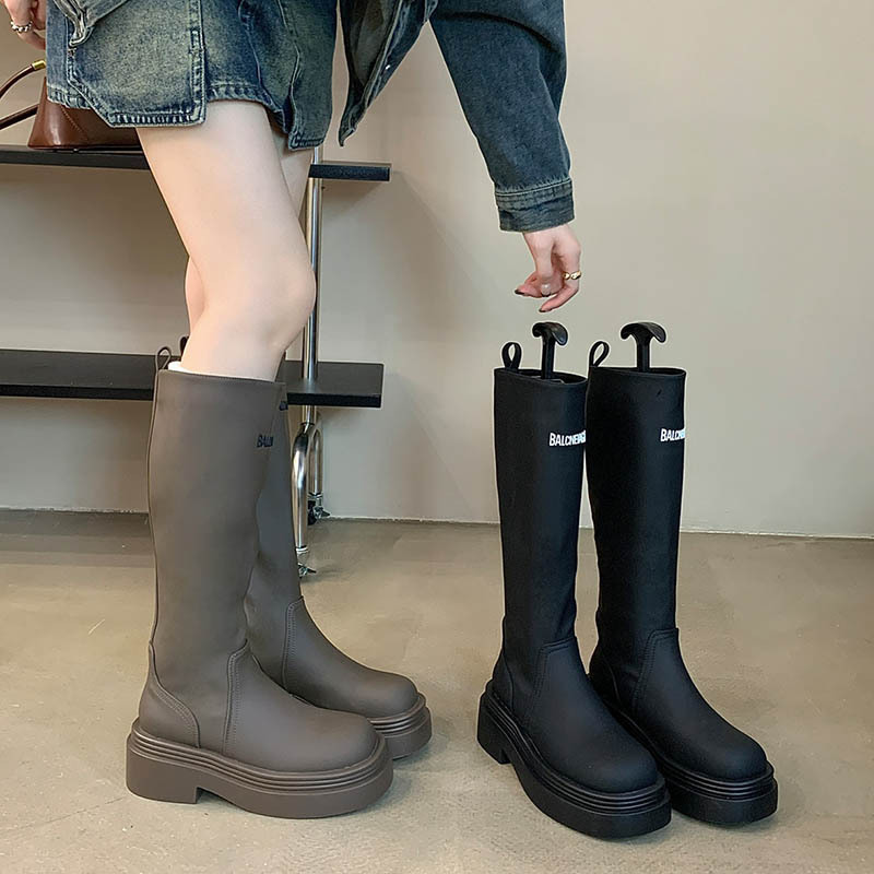 Thick crust boots elasticity thigh boots for women
