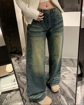 Low-waist American style long pants loose pants