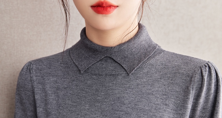 Half high collar lapel sweater autumn bottoming shirt