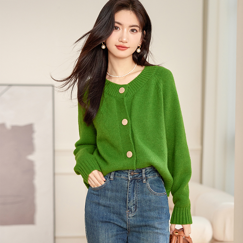 Small fellow knitted cardigan lazy coat