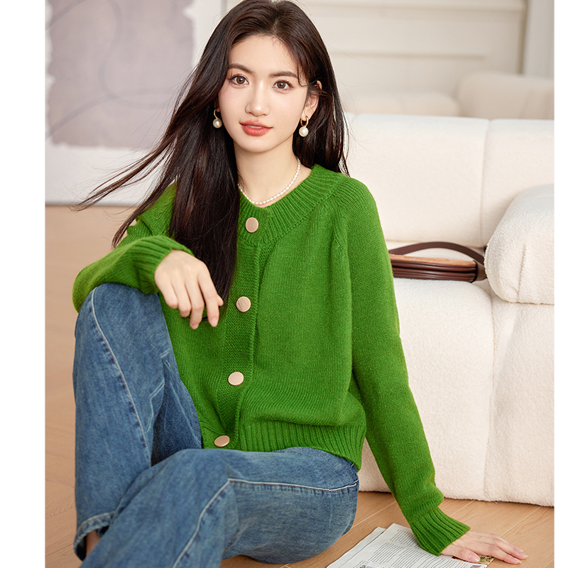 Small fellow knitted cardigan lazy coat