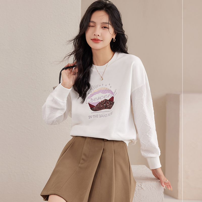 Autumn and winter Casual bottoming tops for women