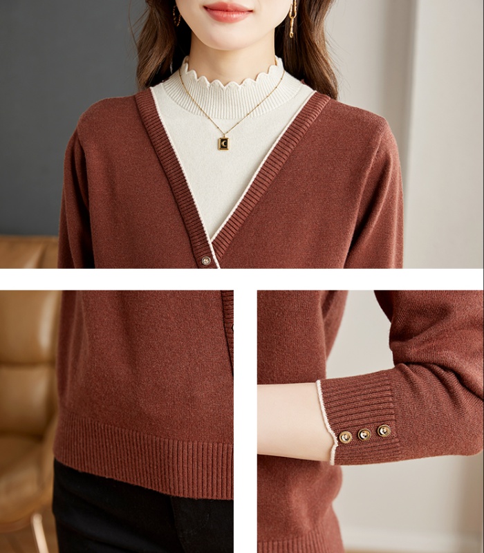 Loose sweater autumn and winter tops for women