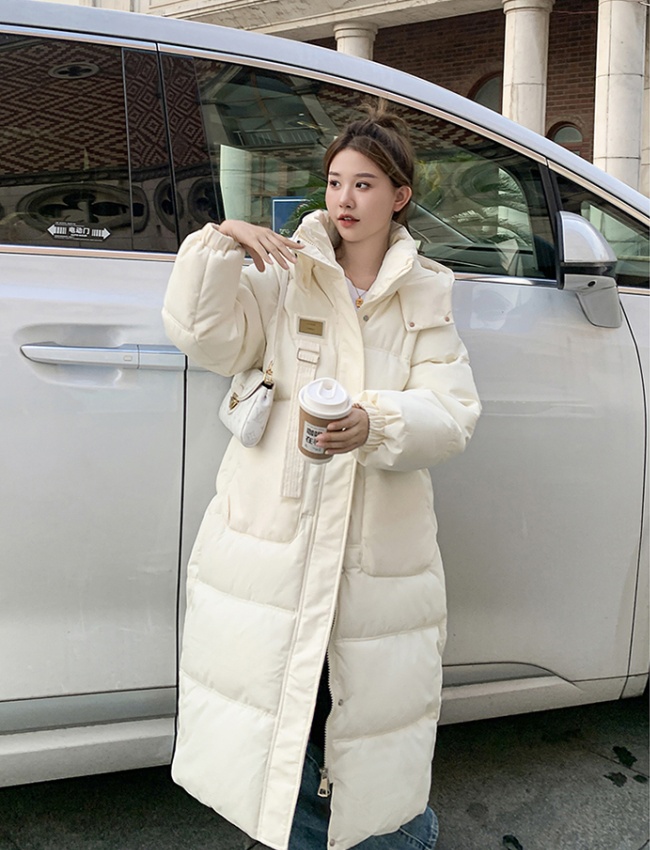 Korean style winter down coat loose long coat