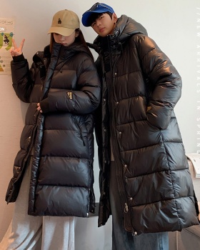 Exceed knee thick down coat long winter coat for women