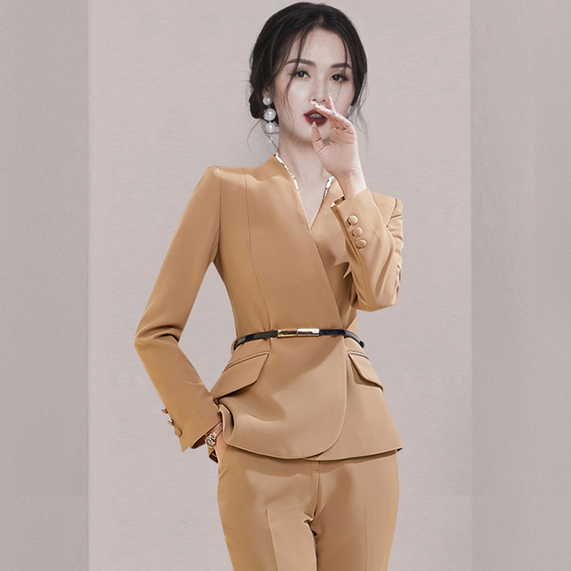 Spring and autumn business suit skirt a set for women
