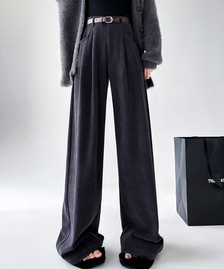 Casual corduroy suit pants autumn and winter pants for women