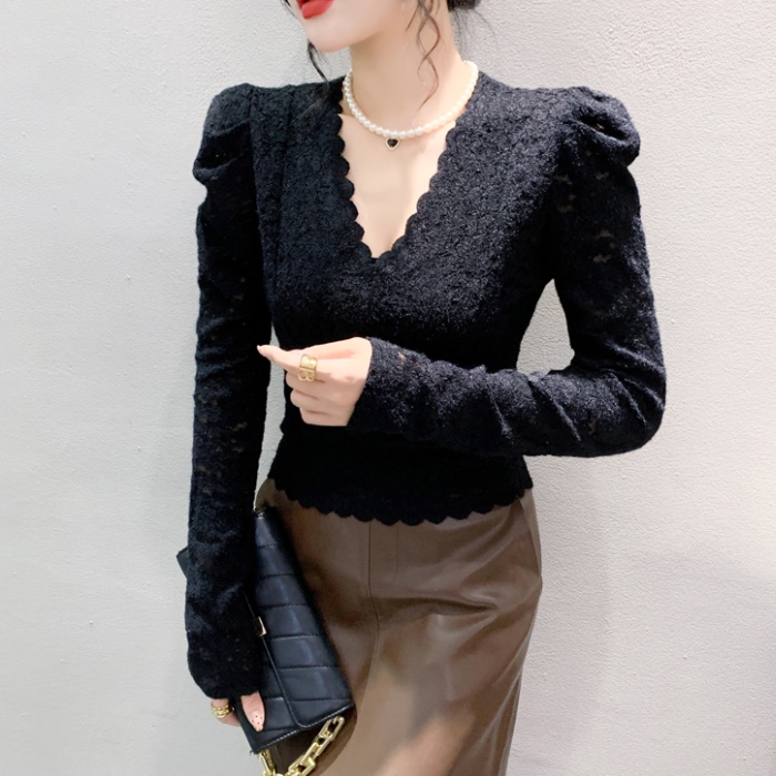 Long sleeve small shirt thick tops for women