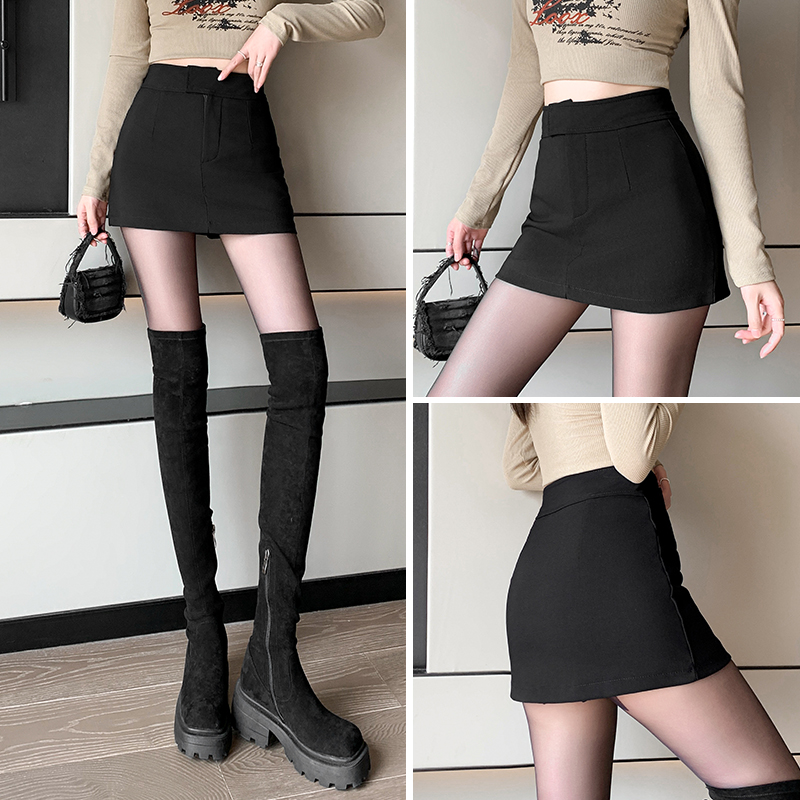 Package hip high waist skirt pure short skirt for women