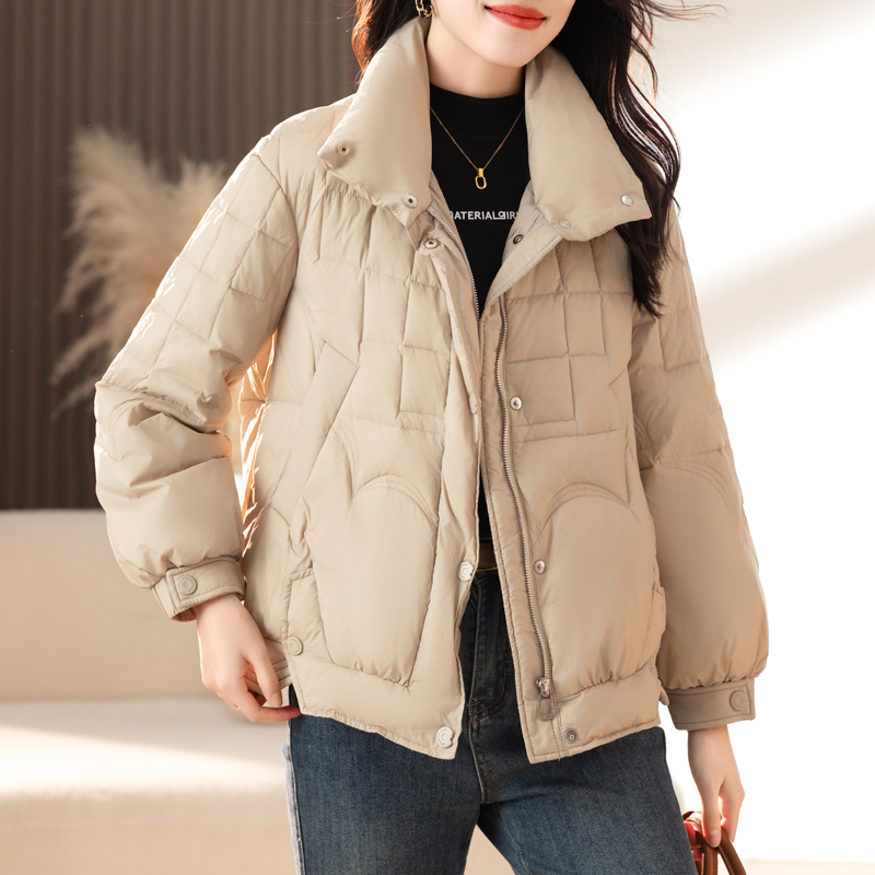 Thermal cold short bread clothing cotton thick loose coat