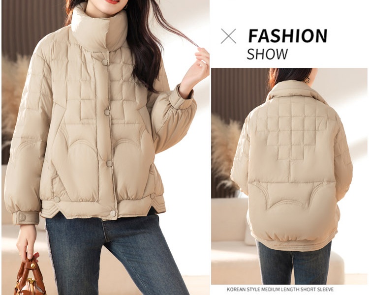 Thermal cold short bread clothing cotton thick loose coat