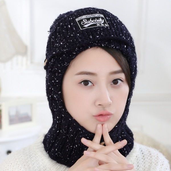 All-match sweet wool cap winter face hat for women