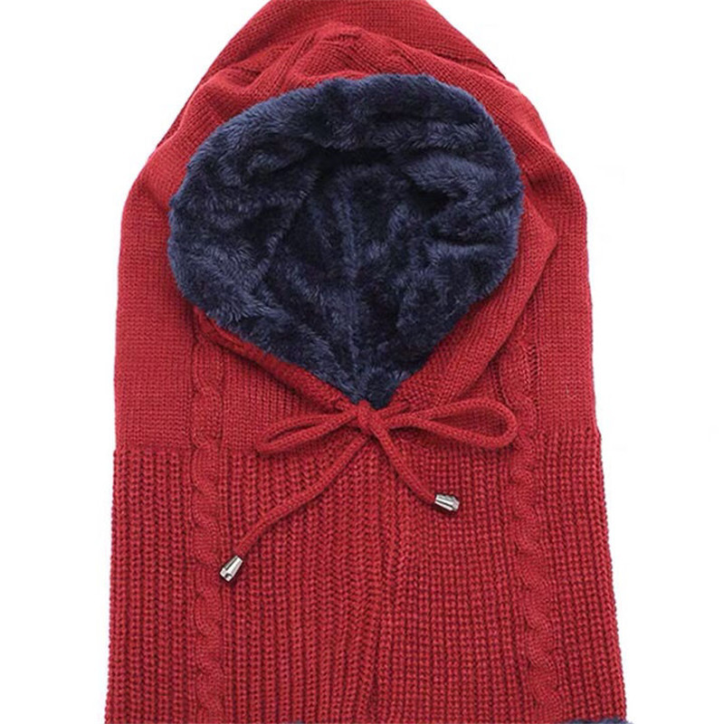 Plus velvet hat earmuffs wool cap for women