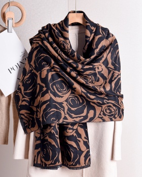 Rose elegant scarves fashion all-match shawl