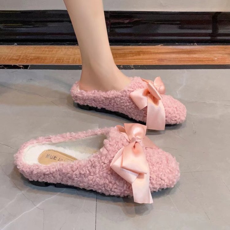 Flat winter elmo cotton slippers