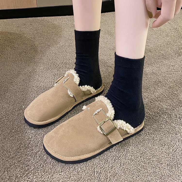 Plus cotton thermal cotton slippers for women