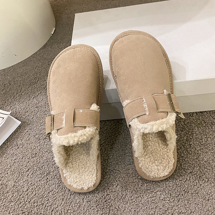 Plus cotton thermal cotton slippers for women